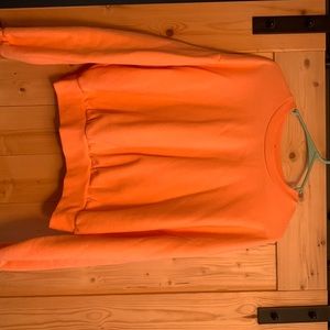 Neon pink wild fable crop sweatshirt